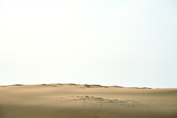Fototapeta na wymiar Sindu-ri Coastal Sand Hills in Taean-gun, South Korea.
