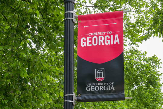 College Banner and Emblem at University of Georgia