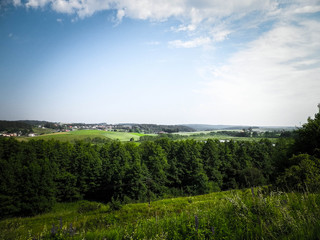 Hills, fields and meadows - beautiful landscape of Wiezyca.