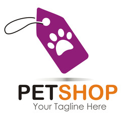 pet shop logo concept