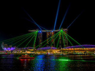 Singapore Marina Bay Lasershow