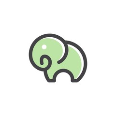 elephant. logo design vector icon template  download