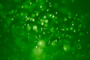 Green ufo bokeh background