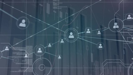 Profile icons and program codes with graphs