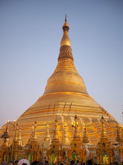 golden pagoda in myanmar