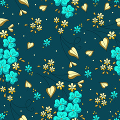 Vector flower seamless pattern element. Elegant texture for backgrounds. Classical luxury old fashioned floral ornament, seamless texture for wallpapers, textile, wrapping