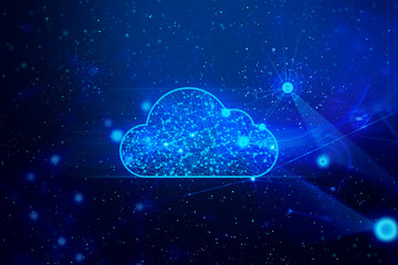 ai technology, abstract futuristic universe cyber network server online, background illustration 3d...