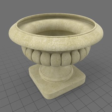 Fluted garden urn 1