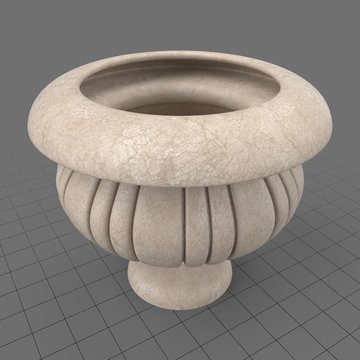 Fluted garden urn 2