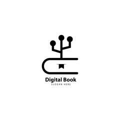 Digital Book Logo design Icon