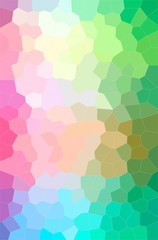Illustration of abstract Green, Pink, Blue And Red Middle Size Hexagon Vertical background.