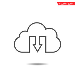 Cloud icon set
