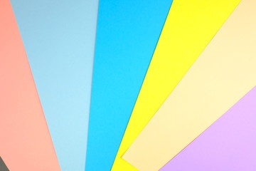 Сolorful paper blanks, Office concept. Empty space for design and text. Template for banners and posters