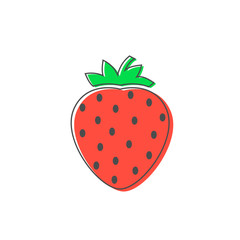 Strawberry icon Vector illustration