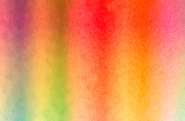 Abstract illustration of green, orange, pink, red, yellow Impasto background