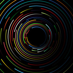 Abstract 3D Colorful Round Circle Vector Background 