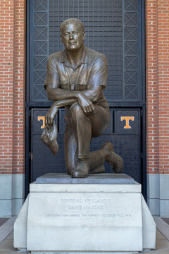 General Robert Neyland Sculpture At University Of Tennessee