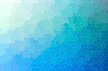 Abstract illustration of blue and green Small Hexagon background