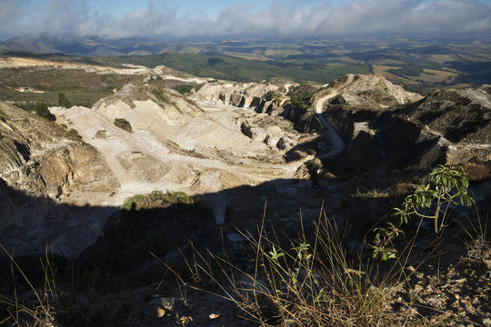 Stone extraction in Brazil