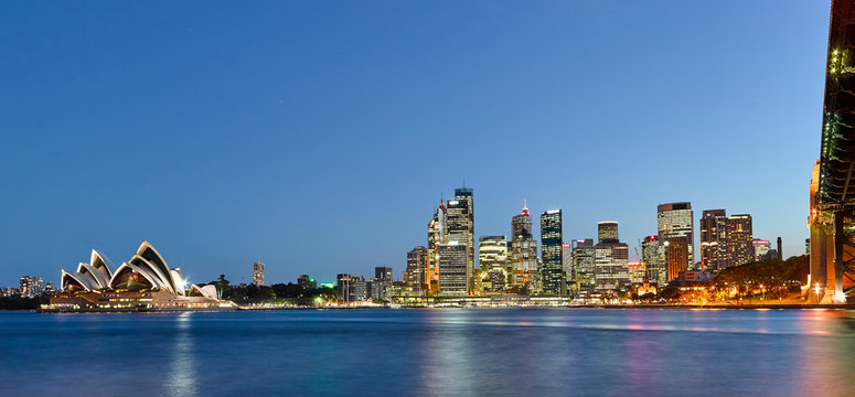 Sydney Skyline bei Nacht
