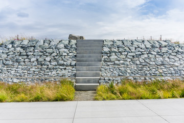 Park Boulders And Steps