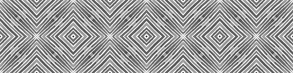 Black and white Seamless Border Scroll. Geometric 