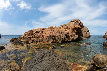 Es Calo S´ Estaca, Valldemossa, Natural Park of the Sierra de Tramuntana Majorca Balearic Islands Spain