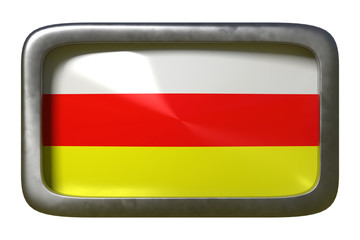 South Ossetia flag sign