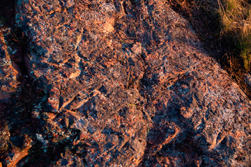 Red rock texture