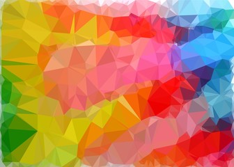 rainbow polygon style  color geometric background