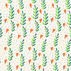 Floral seamless pattern. Vector abstract illustration. Endless background.