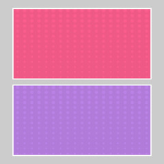 Set of multi colored pop art banners