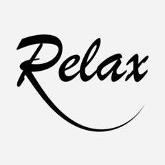 Relax -  Vector illustration design for poster, textile, banner, t shirt graphics, fashion prints, slogan tees, stickers, cards, decoration, emblem and other creative uses