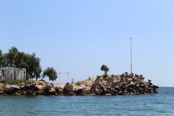 view of island in sea