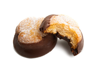 swiss cookies isolated