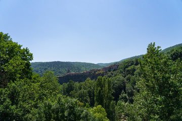 Medieval village of Castefollit de la Roca, Catalonia, Spain