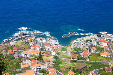 Fototapeta na wymiar Madeira island, Portugal, Porto Moniz town