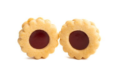 fruit jelly cookies isolated