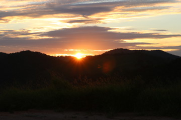 Sunset at te Mountain