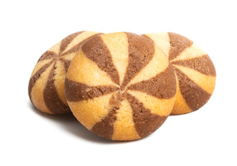 striped cookies isolated