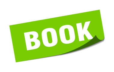 book sticker. book square isolated sign. book