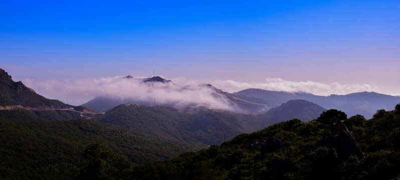 view of mountains in belyounech north of morocco
