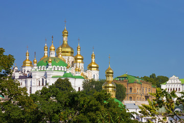 Fototapeta na wymiar Kiev Pechersk lavra monastery church