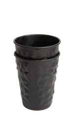 black coffee cup isolated