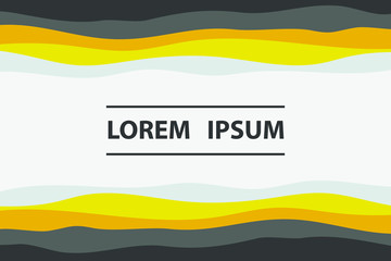 Colorful background with curved lines. Pattern design for banner, poster, flyer, card, cover, brochure