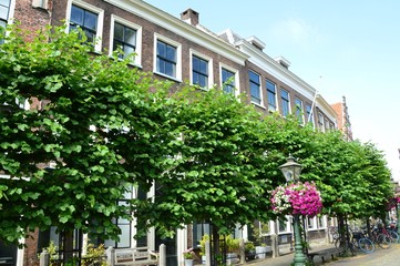 Straße in Leiden, Niederlande