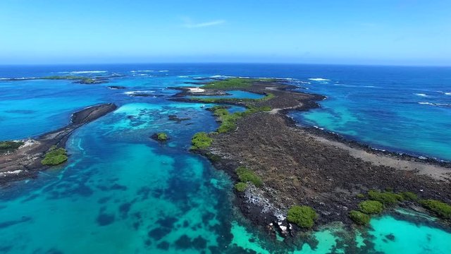 Galapagos Island- Isabala Island, Aerial View Of The Pacific	