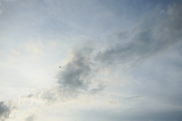 blue sky with clouds