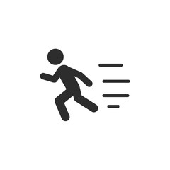 Walk icon template color editable. Walk symbol vector sign isolated on white background. Simple logo vector illustration for graphic and web design.