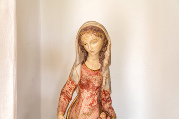 Antique wooden Statue of holy Elizabeth
